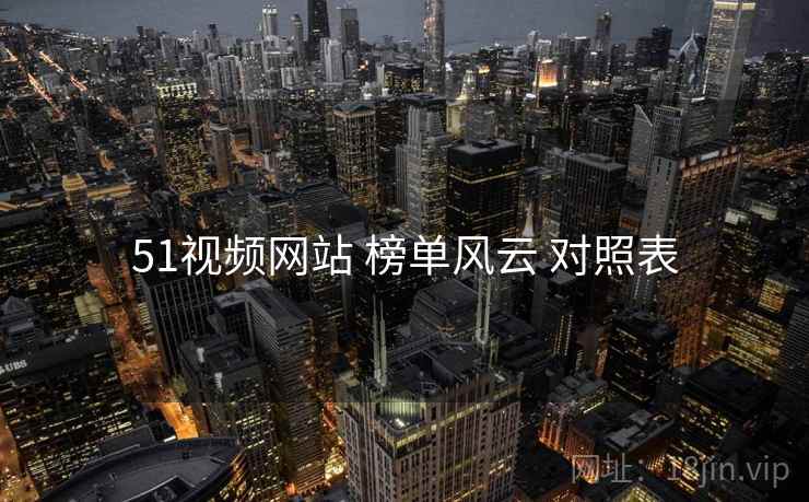 51视频网站 榜单风云 对照表